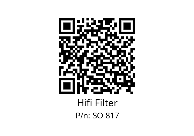   Hifi Filter SO 817