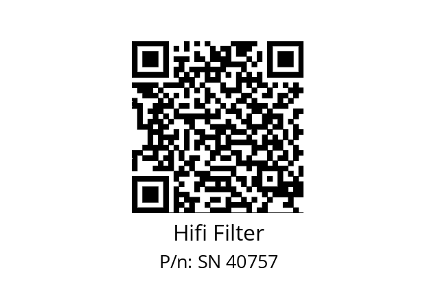   Hifi Filter SN 40757