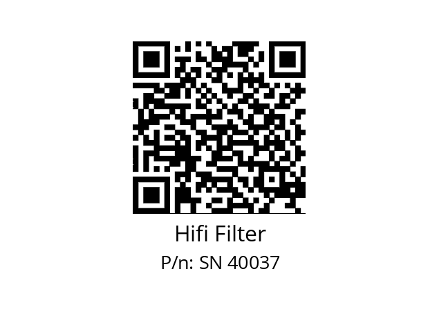   Hifi Filter SN 40037