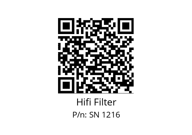   Hifi Filter SN 1216