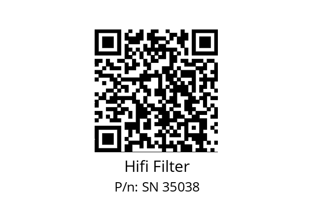   Hifi Filter SN 35038