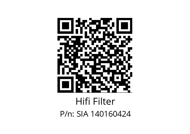   Hifi Filter SIA 140160424