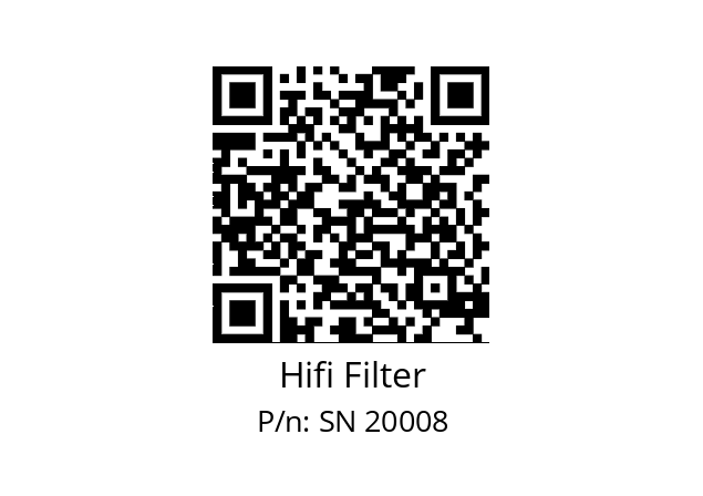   Hifi Filter SN 20008