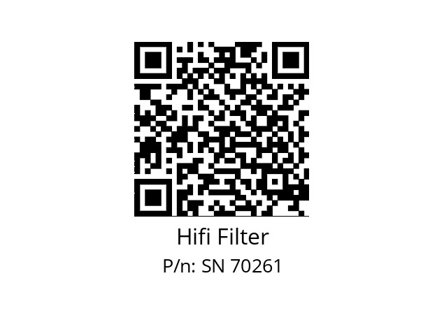   Hifi Filter SN 70261