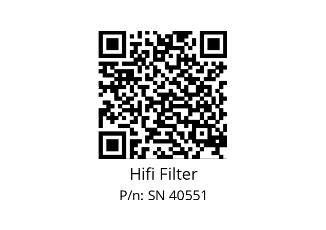   Hifi Filter SN 40551