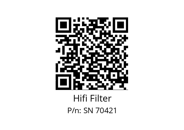   Hifi Filter SN 70421