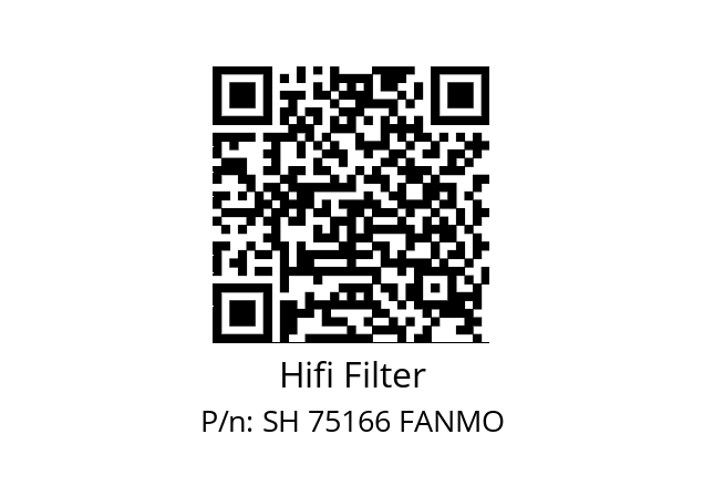   Hifi Filter SH 75166 FANMO