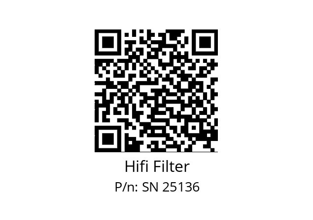   Hifi Filter SN 25136