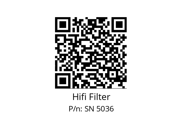   Hifi Filter SN 5036