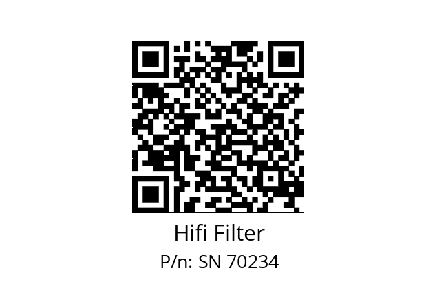   Hifi Filter SN 70234