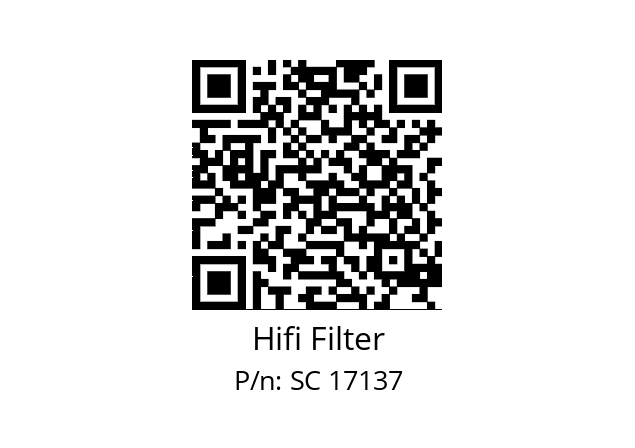   Hifi Filter SC 17137