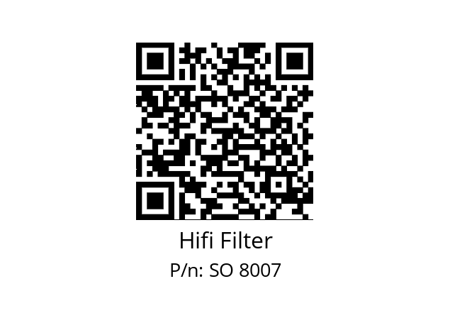   Hifi Filter SO 8007