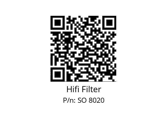   Hifi Filter SO 8020