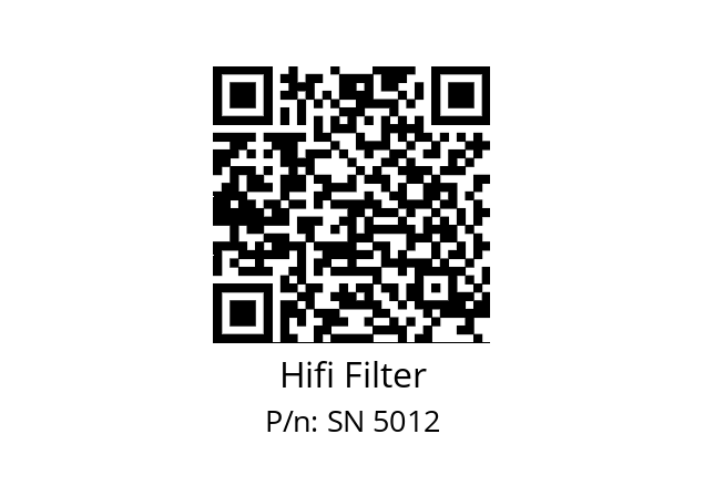   Hifi Filter SN 5012