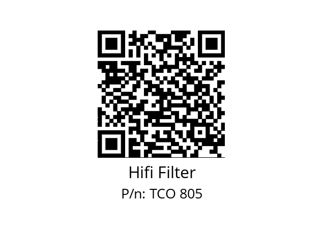   Hifi Filter TCO 805