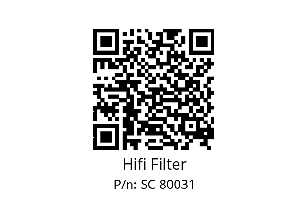   Hifi Filter SC 80031