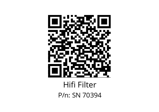   Hifi Filter SN 70394