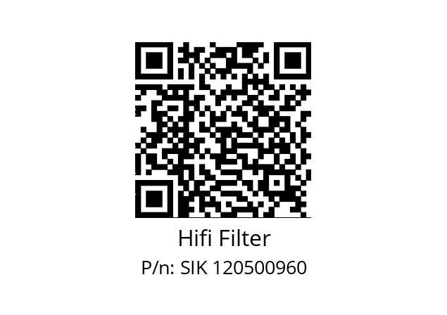   Hifi Filter SIK 120500960