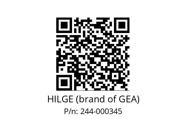   HILGE (brand of GEA) 244-000345