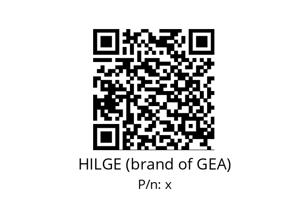   HILGE (brand of GEA) х