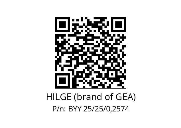   HILGE (brand of GEA) BYY 25/25/0,2574