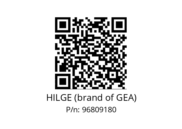   HILGE (brand of GEA) 96809180