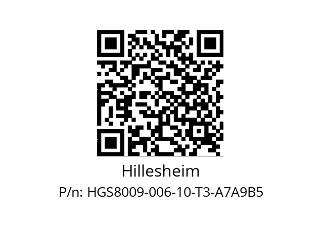   Hillesheim HGS8009-006-10-T3-A7A9B5