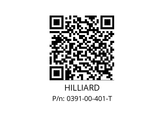   HILLIARD 0391-00-401-T