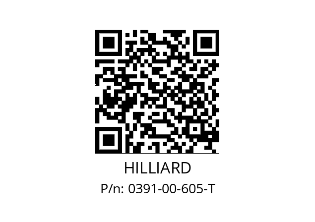   HILLIARD 0391-00-605-Т