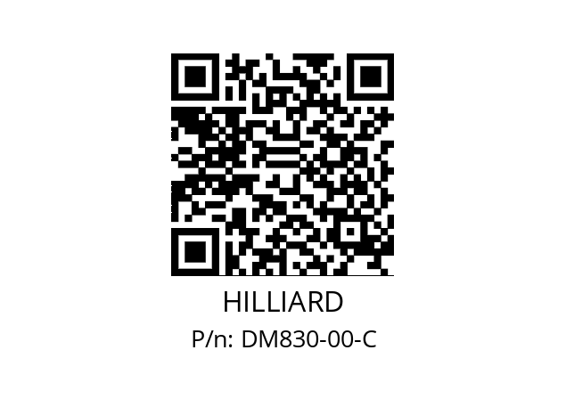   HILLIARD DM830-00-C