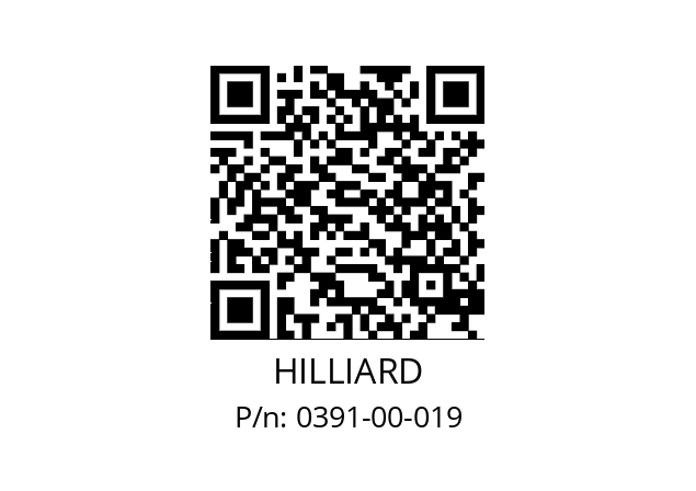   HILLIARD 0391-00-019