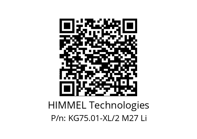   HIMMEL Technologies KG75.01-XL/2 M27 Li