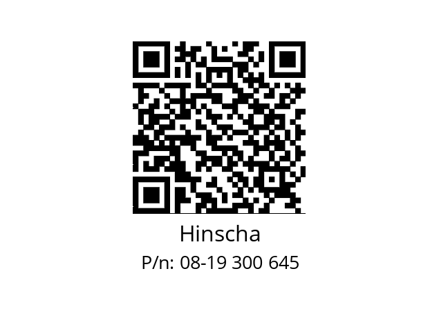   Hinscha 08-19 300 645