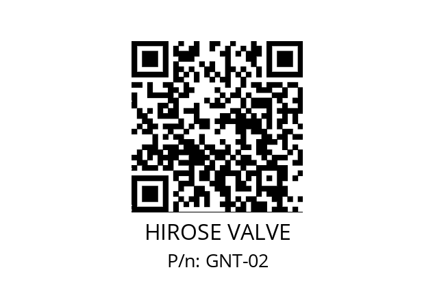   HIROSE VALVE GNT-02