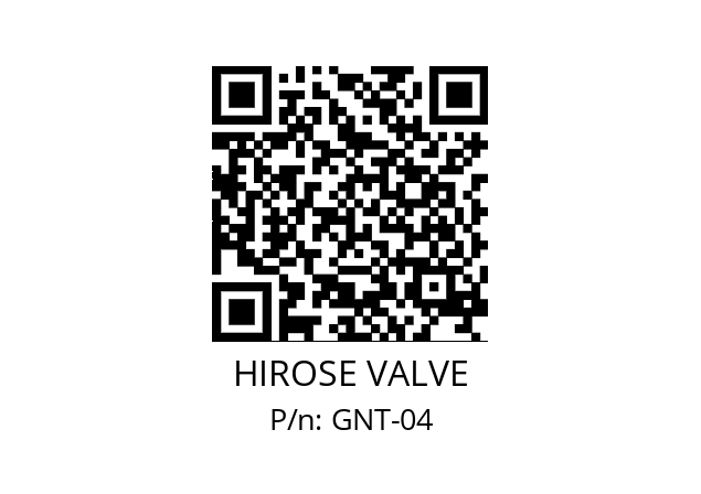   HIROSE VALVE GNT-04