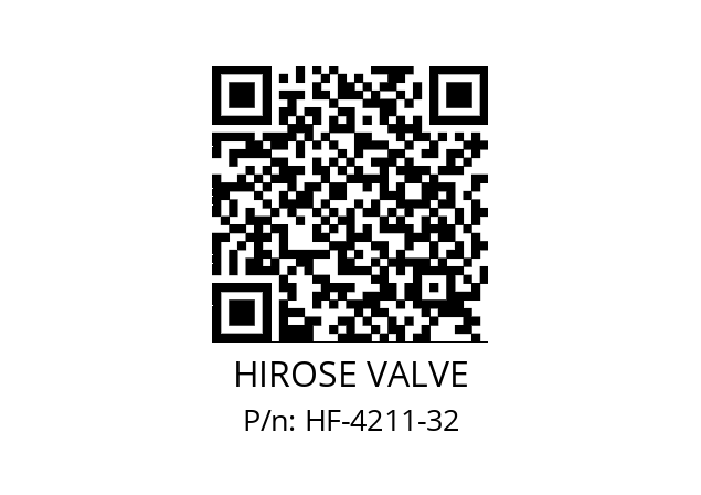   HIROSE VALVE HF-4211-32