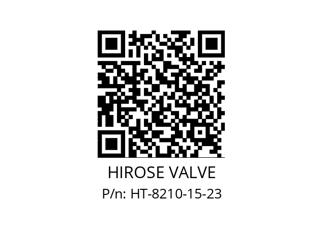   HIROSE VALVE HT-8210-15-23