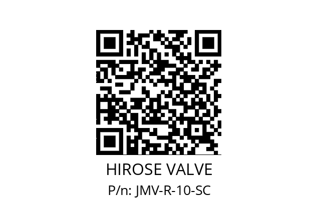   HIROSE VALVE JMV-R-10-SC