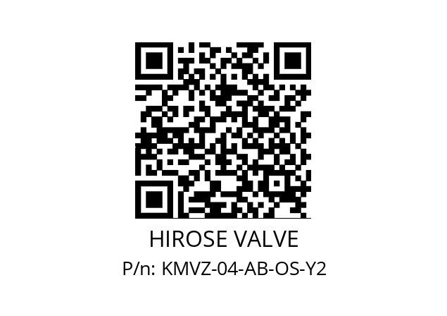   HIROSE VALVE KMVZ-04-AB-OS-Y2