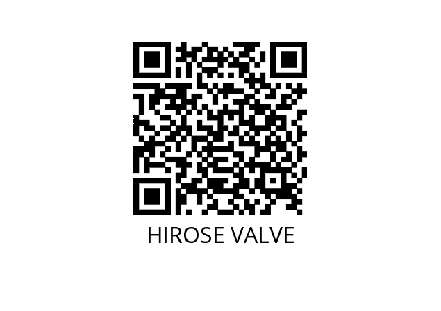  HBV-F04SS-14 HIROSE VALVE 