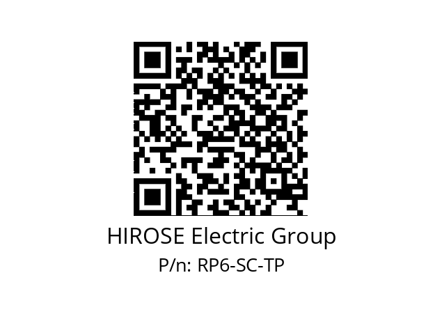   HIROSE Electric Group RP6-SC-TP