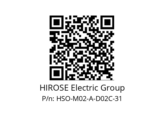   HIROSE Electric Group HSO-M02-A-D02C-31