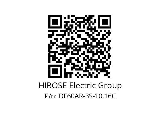   HIROSE Electric Group DF60AR-3S-10.16C