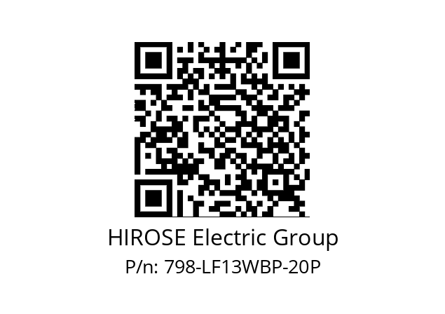   HIROSE Electric Group 798-LF13WBP-20P