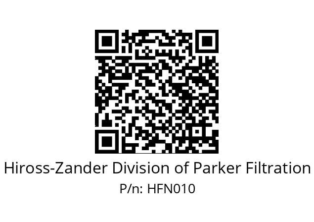   Hiross-Zander Division of Parker Filtration HFN010