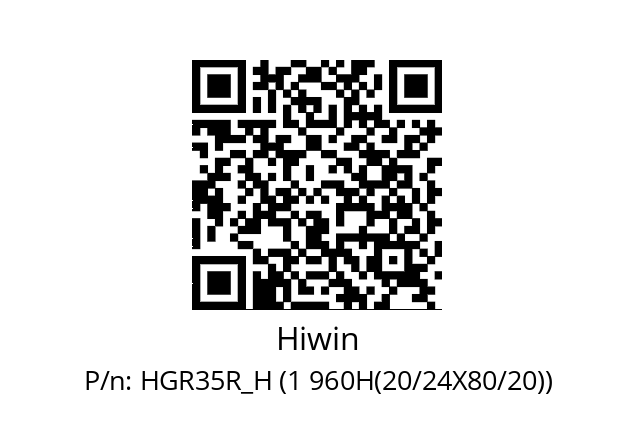   Hiwin HGR35R_H (1 960H(20/24X80/20))