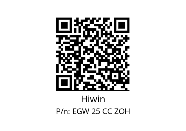   Hiwin EGW 25 CC ZOH