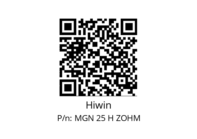   Hiwin MGN 25 H ZOHM