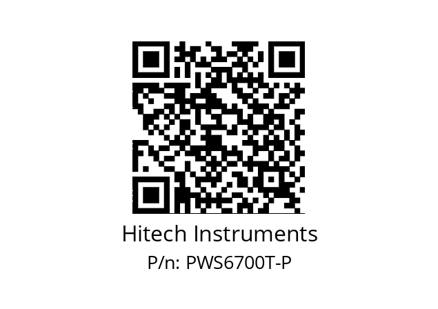   Hitech Instruments PWS6700T-P