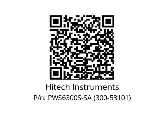   Hitech Instruments PWS6300S-SA (300-53101)